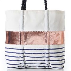 SeaBags rose gold tote